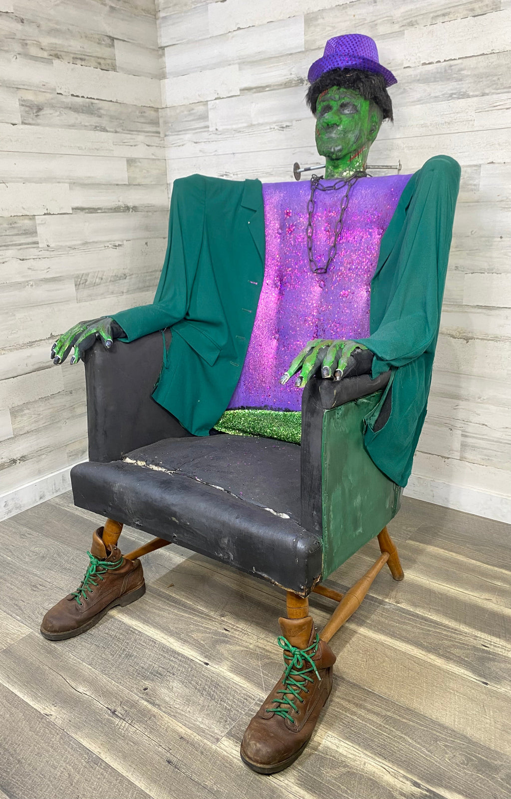 Custom Frankenstein Gothic Zombie Chair