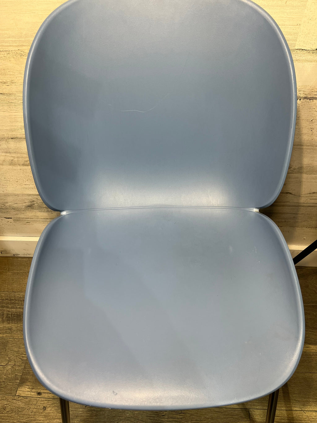 Set Of Two Blue Modern Beetle Chairs
