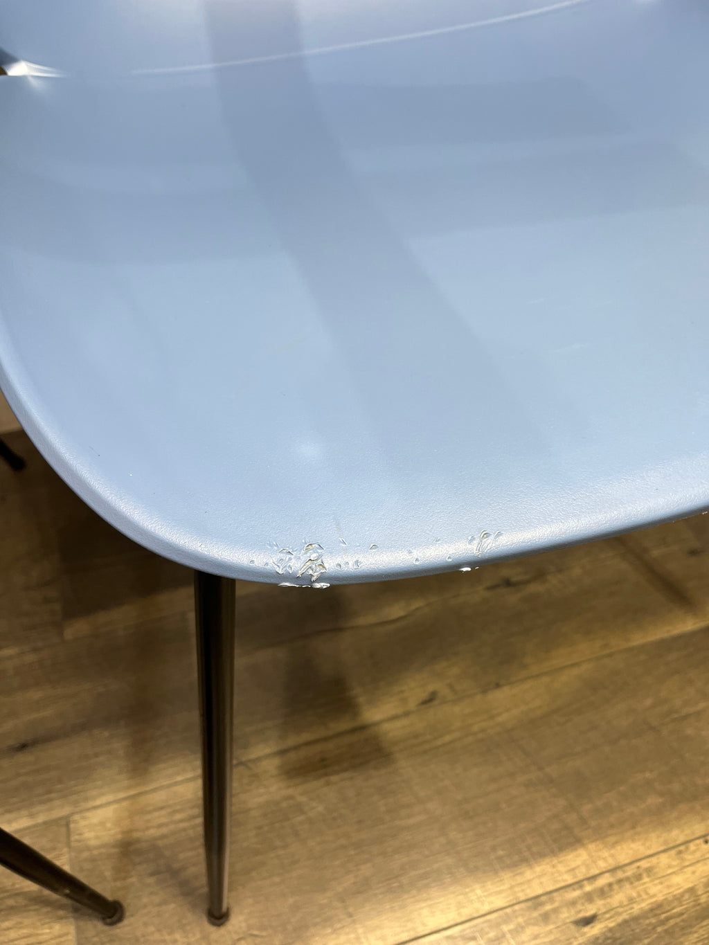 Set Of Two Blue Modern Beetle Chairs